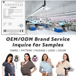 Porte-bébé enveloppant avec 2 boucles réglables, facile à <span class=keywords><strong>porter</strong></span>, écharpe porte-bébé pour <span class=keywords><strong>nouveau</strong></span>-<span class=keywords><strong>né</strong></span> à tout-petit, 8-35 lb, porte-bébé noir - Product Image 5