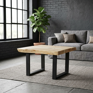 Adjustable <b>Foldable</b> Vintage Industrial Iron Metal Mango <b>Wood</b> Coffee <b>Table</b> for Home Apartment Farmhouse Living Room Furniture - Product Image 2
