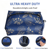 Sac de compression sous vide en polyester robuste, étanche à l'air, laminé TPU, double compression pour bagages, gain de place, rangement