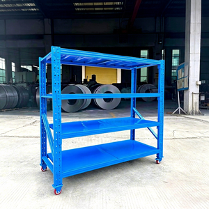 Black <b>Wire</b> 5 <b>Shelf</b> Locking Wheels Rust Proof Easy Move Rolling Storage Rack With Casters Premium Quality For Industrial Use - Product Image 1
