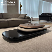 WISEMAX FURNITURE Ensemble table basse nordique de luxe en bois pour le salon table basse rotative pour la maison hôtel hall villa
