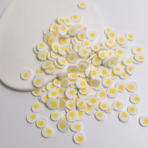 Rebanadas de Arcilla Polimérica con Temática de Fiesta de Pascua, 500g/Bolsa, Rebanadas Realistas de Huevo Frito, Chispas de Arcilla Suave para Decoración de Uñas DIY - Product Image 6