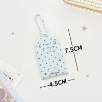 Porte-cartes photo en PVC à pois Kawaii en gros, pochette pour photos d'identité de 1 et 2 pouces, sac pour photocartes Kpop avec chaîne de perles