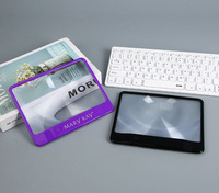 Loupe de lecture LED de style carte meilleur contrôle de qualité 180X140MM pour les menus et les voyages