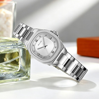 Montre analogique à quartz SKMEI 9408 pour femme, style antique simple, bracelet en acier inoxydable, alliage, lumineuse, cadeau