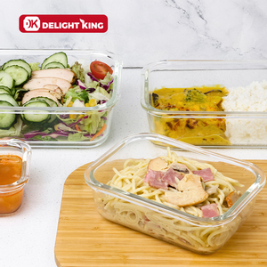 Hộp Đựng Thủy Tinh An Toàn Lò Nướng Với Bộ Lưu Trữ Thực Phẩm Thủy Tinh Kín Kín Hộp Đựng Thực Phẩm Thủy Tinh Có Nắp <span class=keywords><strong>Ss</strong></span> Hộp Đựng Nhà Bếp - Product Image 2