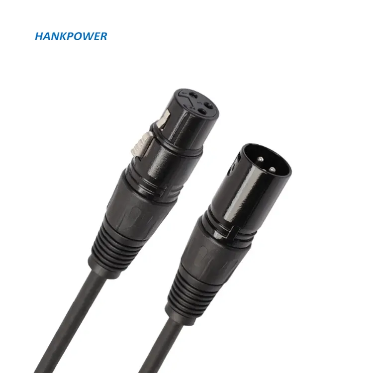 DMX de alta calidad hombre de plomo 3pin XLR hembra 3pin cables XLR 1m/2m personalizado