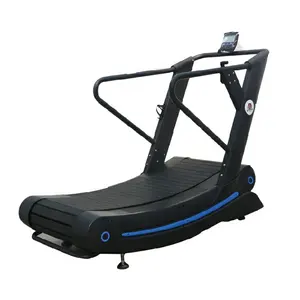 Máquina de correr cardiovascular Equipo de gimnasio comercial Cinta de correr eléctrica manual curvada