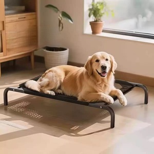 Cama Elevada para Perros, Rectangular, Transpirable, de Nailon, Duradera, Cómoda, Lavable, Extraíble, para Sala de Estar, para Todas las Estaciones - Product Image 1
