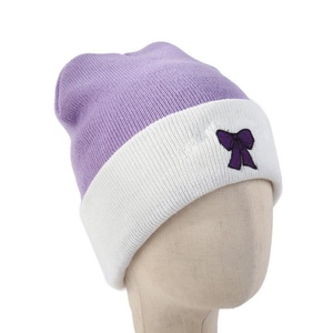 Nuevo Gorro de Punto con Lazo Bordado en 3D, Diseño de Anime, para Otoño e Invierno, Cálido y Resistente al Frío, para Hombre y Mujer - Product Image 4