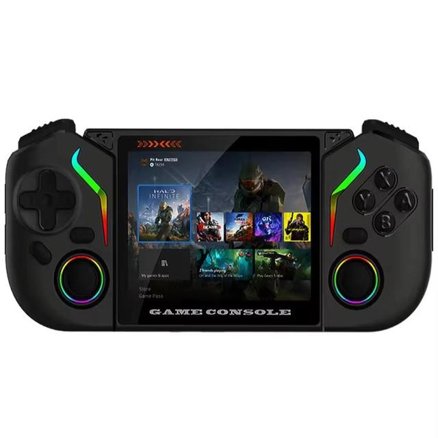 X95 Pro Android 9.0 Handheld Game Console, 3.5 Inch IPS Screen Retro Game Player Support WiFi Video Player with RGB Joystick