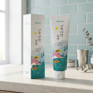 [Refrescante por la Mañana] Pasta de Dientes Herbal Coreana con Sabor a Menta, Sin Flúor, Sin SLS, Gel Dental para un Aliento Fresco y Encías Saludables, Regular - Product Image 3