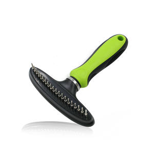 Peine de rastrillo para mascotas personalizado de fábrica ABS y TPR, peine de cabeza móvil, depilatorio de uñas para perros y gatos, depilación OEM para mascotas - Product Image 3