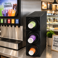 Organisateur de buffet commercial multi-options avec porte-serviettes et porte-condiments pour hôtel, restaurant, traiteur