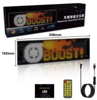 Écran lumineux LED étanche pour panneau de voiture App Control Flexible LED Sign Board Messages Scrolling Customize LED Sign Display for Car
