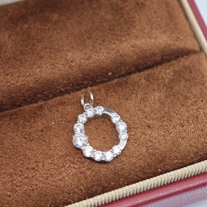 Collar con colgante de letra en plata 925 de UM Jewelry Classic para mujeres, niños, aniversarios, regalos de boda y ocasiones festivas. - Product Image 6