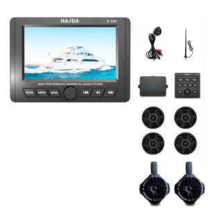船用房车7英寸触摸屏船用音频套件Mp 5立体声收音机蓝牙6.5 "同轴电缆塔<span class=keywords><strong>2</strong></span>通道放大器手动控制USB天线 - Product Image 3