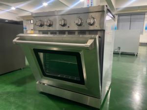 30 pulgadas 4.63 pies cúbicos pies Estufa de Cocina Eléctrica de 4 Quemadores, Cocina de Gas y Horno de Convección Eléctrico, Perillas de Acero Inoxidable y Aleación de Zinc - Product Image 2