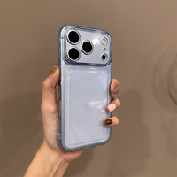 Coque de téléphone transparente ultra-claire en TPU souple antichoc pour iPhone 18 17 Pro Max Plus, protection intégrale ultra-fine des bords