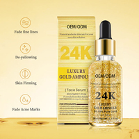 Australie — Ampoule de 24 K, sérum facial, d'or pur, flocons, Anti-vieillissement et Anti-rides, hydratant, raffermissant, traitement pour femmes
