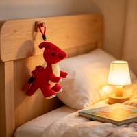 Produit phare en gros : Mini machine à griffes mignonne à thème anime, poupée dinosaure en peluche, pendentif en peluche moelleuse de qualité supérieure, jouet en peluche animal en peluche