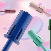 Embouts de mandrin à ongles roses professionnels 3/32 ''avec logo personnalisé en acier plastique manucure bande de ponçage salon de pédicure utiliser type de prise américaine