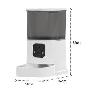 Otomatik Mama Kabı Çift Kameralı Akıllı Algılama Uzaktan Besleme Zamanlı Besleme Uygulama Desteği 6L Köpek Kedi - Product Image 5