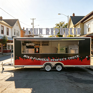 Commercial Service Window Food Truck Ice Cream Food Cart Hot Dog Churros Coffee Cart Sweet Corn Mobile Kitchen <b>Trailer</b> - Product Image 4