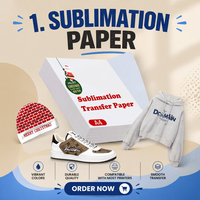 Papier transfert thermique jet d'encre A4 OEM en gros pour tissus clairs