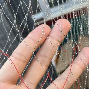 Filets de pêche en plastique tissés à la main, très vendus, personnalisés, de 3 à 5 mètres de haut, haute résistance avec pendentif en plomb pour la pêche à la traîne - Product Image 4