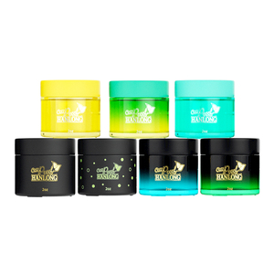 Storage Jar Wholesale Empty Wide Mouth Airtight Smell Proof Round Cream Stash Container Child Resistant Proof Storage Glass Jar With Lid