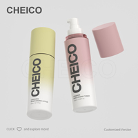 Cosmétiques Bouteilles En Plastique PETG Blanc/Transparent Lotion Bouteilles 100ml Soins De La Peau Eau Lait Bouteille Sérigraphie Surface