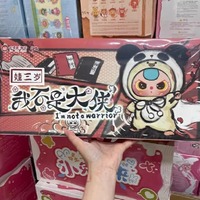 100% Authentique Original Baby Three I'm Not a Warrior Series Blind Box Vinyl Face Plush Mystery Box Stylish Collectible Toy Set