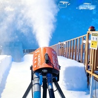 Les systèmes de fabrication de neige en intérieur sont utilisés pour construire des châteaux de neige, des maisons en neige, des mondes féériques et des mini-hüttes enneigées dans les stations de ski intérieures.