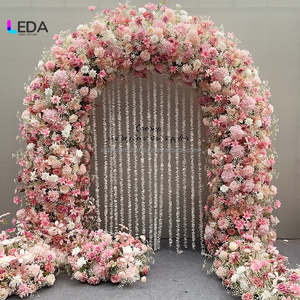 Arco Floral <span class=keywords><strong>para</strong></span> Bodas en Interiores y Exteriores LEDA, Fondo <span class=keywords><strong>para</strong></span> Boda, Arco de <span class=keywords><strong>Flores</strong></span> Rosa de Doble Cara, Decoración con Camino de <span class=keywords><strong>Flores</strong></span> - Product Image 5