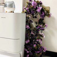 Guirnalda de Flores Artificiales de Seda con Rosas y Follaje Verde para Decoración Colgante de Balcón, Silla, Techo, Fondo de Truss para Bodas y Fiestas, Estilo Occidental