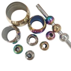 3 balles en acier inoxydable, raccords de commerce des balles d'escalier en acier inoxydable, chemin de corps, boule métallique ronde et creuse - Product Image 2