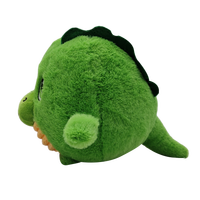 Usine de vente chaude sur mesure ronde en peluche douce oreiller en peluche dino de haute qualité