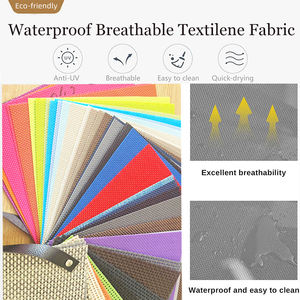 STARUNK Anti-UV Colorful 2x2 Textile PVC Enduit Polyester Mesh Tissu Teslin pour Sun Lounge Beach Chair - Product Image 4