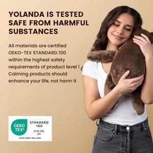 Meilleures ventes 2025 Jouet en peluche lesté, chauffable au micro-ondes, apaisant pour bébé, soulagement de l'anxiété, personnalisable en gros - Product Image 4