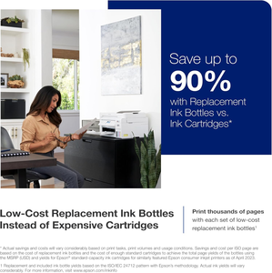 Impresora multifunción inalámbrica Epson EcoTank ET-4800 sin cartuchos con escáner, copiadora y fax - Product Image 4