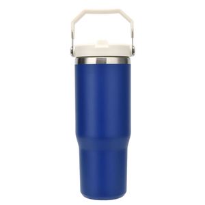 Gobelet isotherme portable en acier inoxydable à double paroi avec poignée, tasse de voyage de 30 oz pour les trajets routiers - Product Image 3