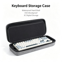 Étui de clavier électronique personnalisé, étui rigide en EVA avec fermeture à glissière, antichoc, en mousse EVA pour le transport et le rangement