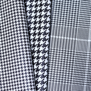 PVC Houndstooth Jacquard Tecido com Malha Orgânica Backing Flocado Padrão Cor Personalizada Car Seat Covers & Caixa De Armazenamento para Sacos - Product Image 2