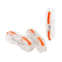 Bloc de bornes à pression en cuivre, boîtier PC, 1P universel, connecteur rapide rail-rail, LT-211, 250V 32A, vente chaude usine