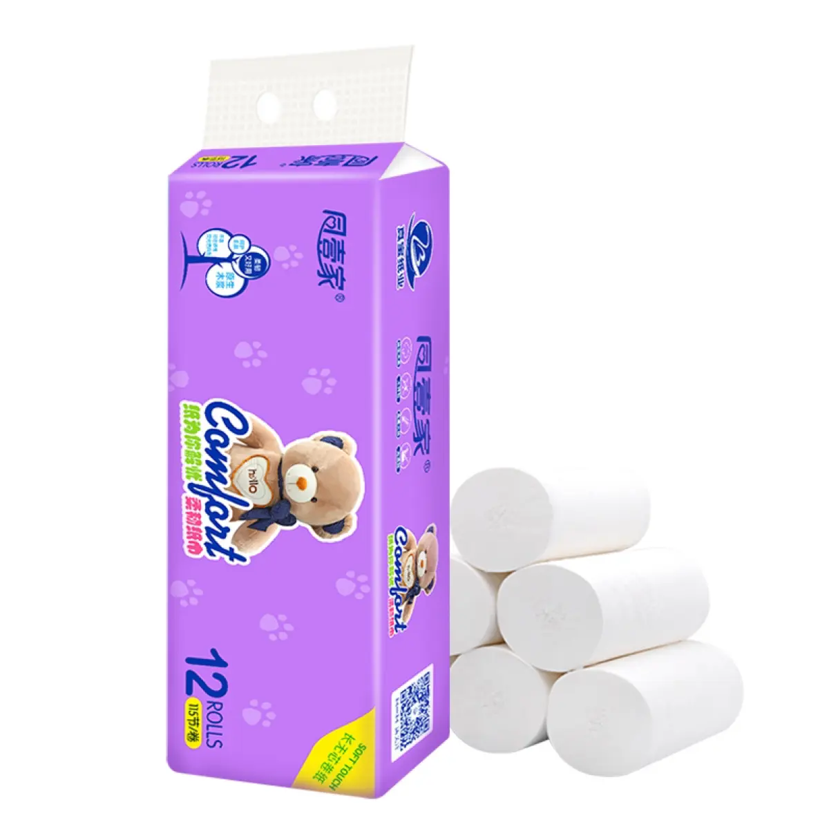 Großhandel Soft Packing Custom Facial Tissue Jumbo Roll Einweg Small 1/2/3/4 Ply Sanitär papier Soft Face Gesichts tuch