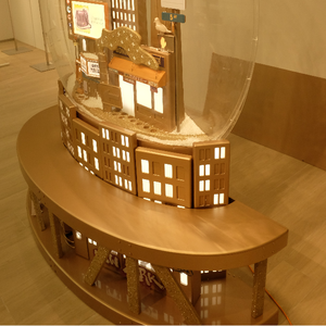 2023 LED retro illuminato natale 3d canale regali creativi villaggio centro commerciale vetrina decorazione - Product Image 3