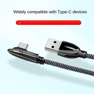 66Wゲームエルボーハンドツアータイプ<span class=keywords><strong>C</strong></span>データライン6A高速充電ブレイドシールド付きTPEジャケットiPhoneサメエルボーデータ転送用 - Product Image 3