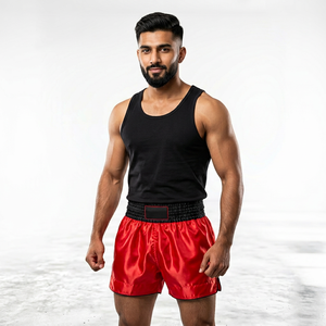 Shorts de Muay Thai entièrement imprimés et entièrement brodés, nouvelle arrivée, style streetwear haut de gamme, design personnalisé avec style hip-hop - Product Image 1