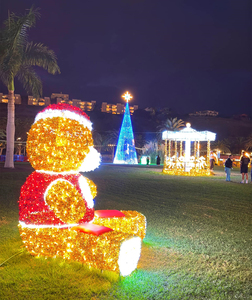 Décoration de <span class=keywords><strong>Noël</strong></span> lumineuse LED personnalisée en forme d'ours, motif 3D, hauteur 2m 3m 4m, pour place publique, parc, jardin - Product Image 2